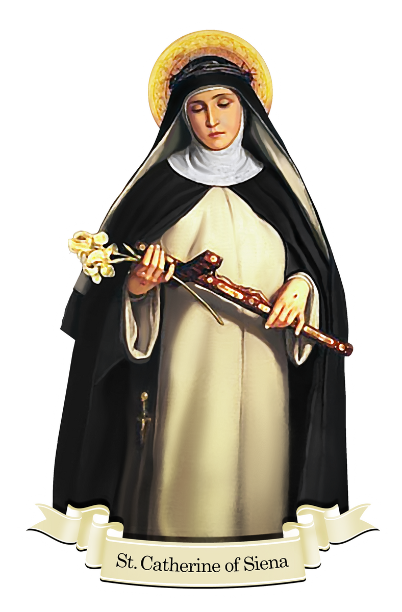 St Catherine Of Siena Decal Devout Decals 